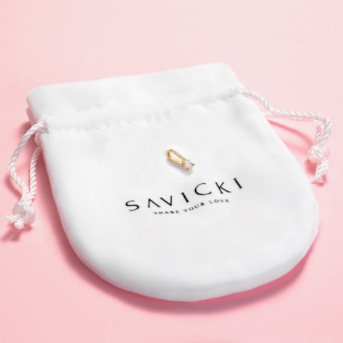 Zawieszka Share Your Love: złota, diament